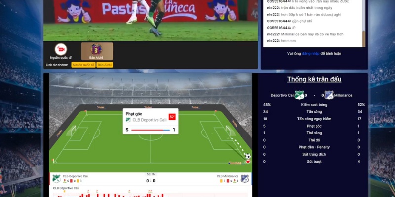 Tiện ích 7MSports giúp người hâm mộ xem bóng đá trực tiếp